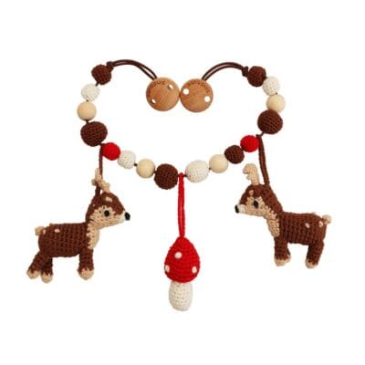 Gehäkelte Kinderwagenkette Reh AUDREY