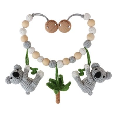 Gehäkelte Kinderwagenkette Koala COCO Bio
