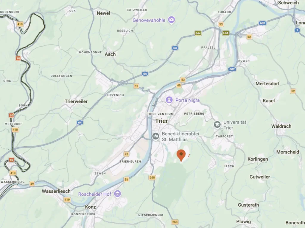 Google Maps section with the SindiBaba office and warehouse at the center